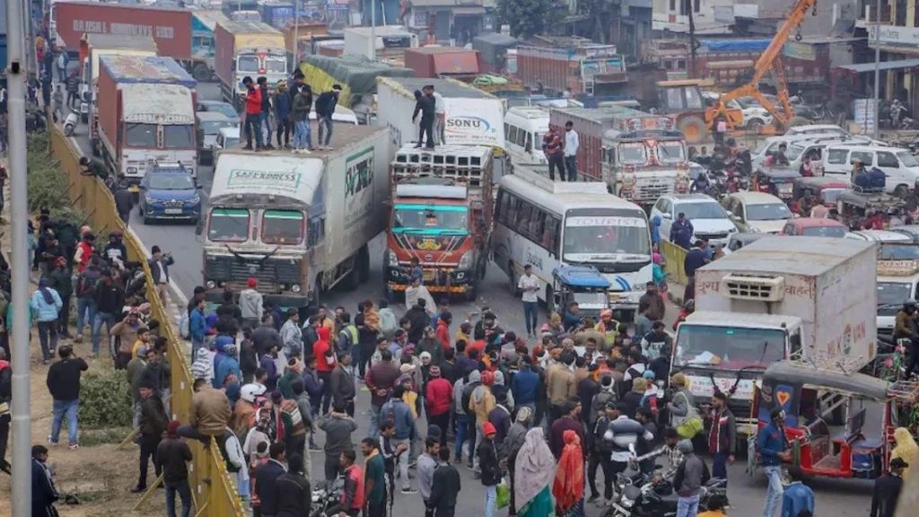 Truck Drivers Protest